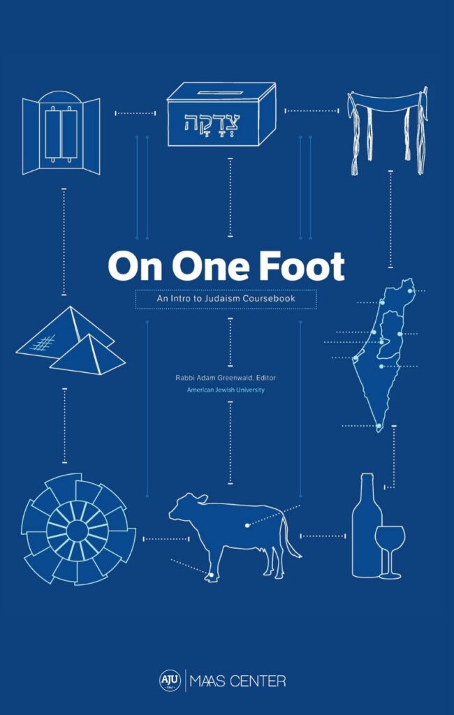 The cover of the book "On One Foot"